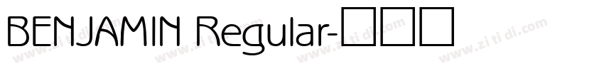 BENJAMIN Regular字体转换